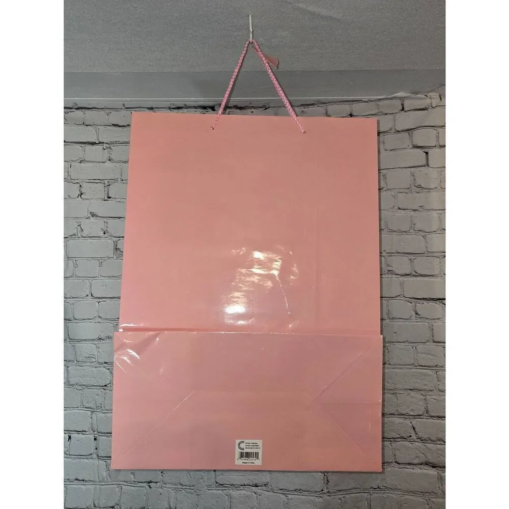 Any 20/$12 Jumbo Solid Pink Party Gift Bag
